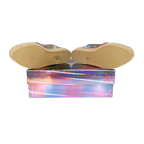 Gucci Pilar GG Supreme Flora Espadrilles Flats - Picture 7 of 7